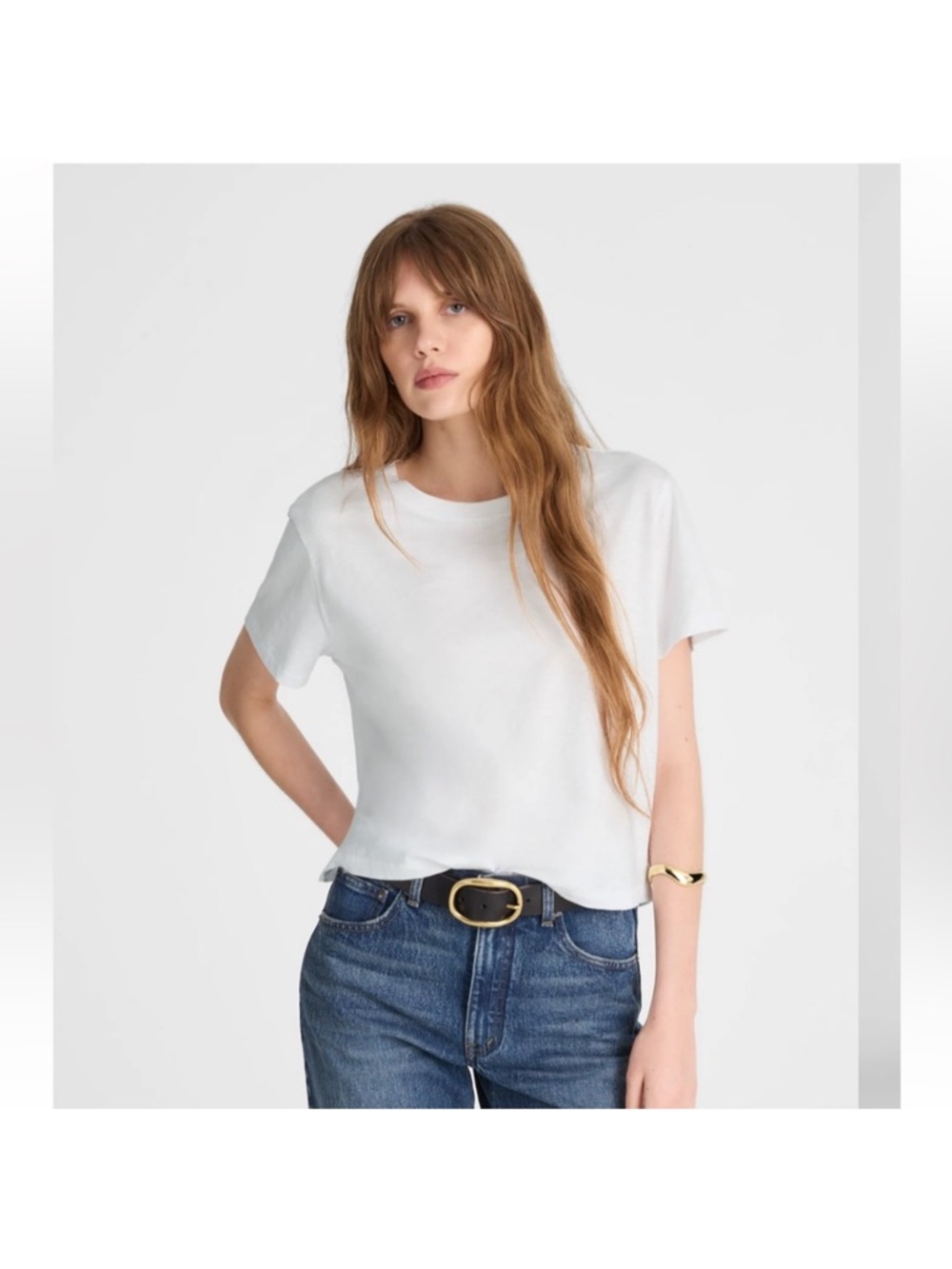 Madewell The Easy Crop Crewneck Tee in Soft Slub